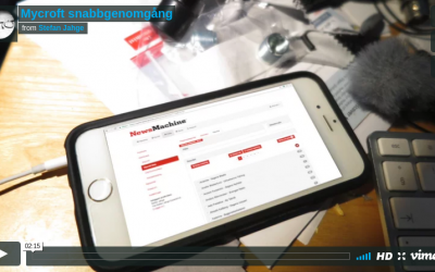 pressmachine mycroft snabbgenomgång